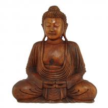Houten meditatie Boeddha 30cm