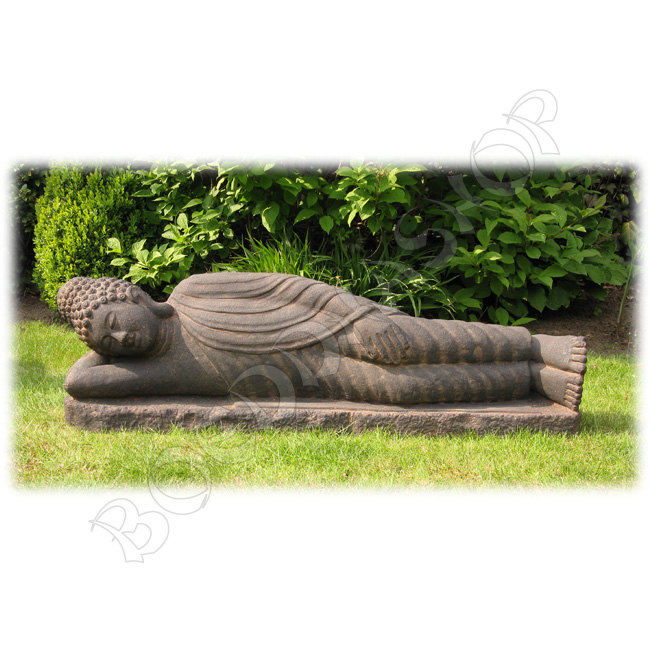 Sandalen triatlon de begeleiding Tuinbeeld Boeddha liggend | Boeddhashop