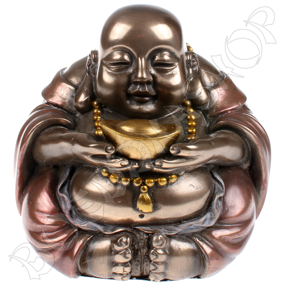 dikbuik Boeddha goudklomp | Boeddhashop